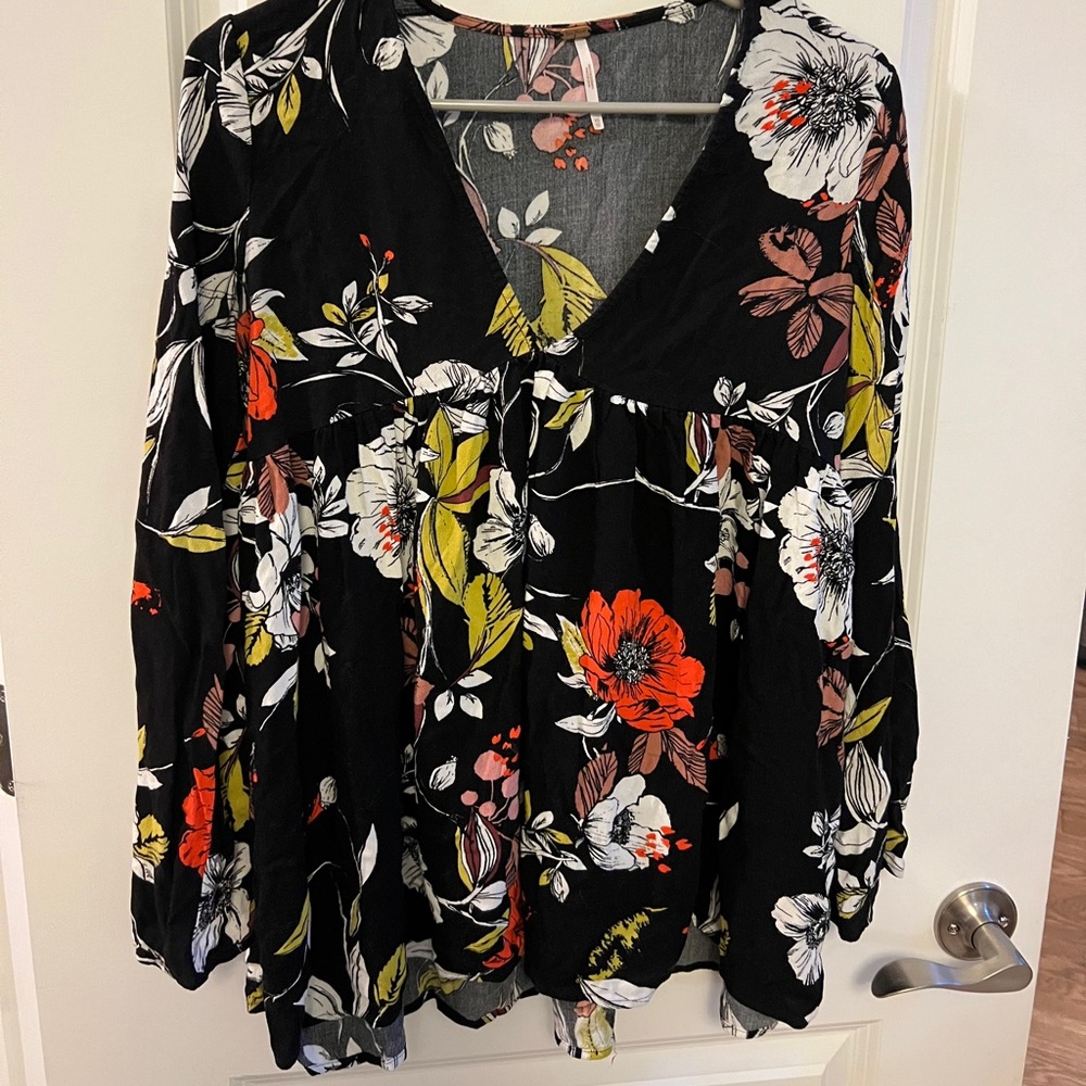 Free People Floral top